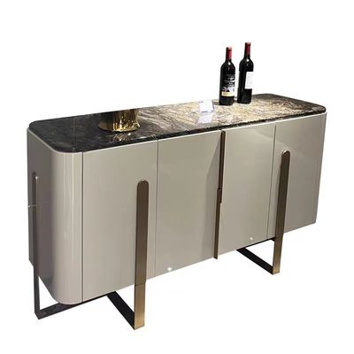 Купить Шкафы Sideboard мраморной стороны роскошные с холодильником напитков online manufacture