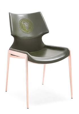 Купить Стул итальянского минималистского металла Backrest мебели ресторана гостиницы удобного кожаный обедая online manufacture