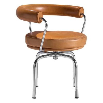 Купить Backrest нордического металла мебели ресторана гостиницы ротатабельный кожаный удобный обедая стул online manufacture