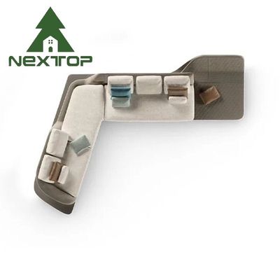 Хорошая цена Гостиница Гостиничный уголок Диван Продажная служба Приемная зона Диван для переговоров в форме буквы L онлайн