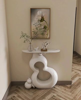 Хорошая цена Таблицы Entryway современного искусства деревянное минималистской мраморной нержавеющее онлайн
