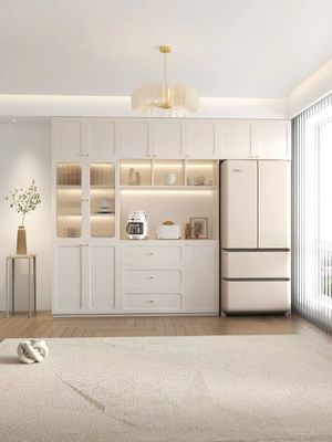 Шкафы Sideboard ресторана гостиницы роскошные интегрировали врезанный стеной шкаф холодильника