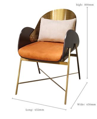 Хорошая цена Творческая изготовленная на заказ нержавеющая сталь обедая стул для офисного здания онлайн