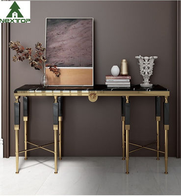 Хорошая цена Таблица Entryway консоли современной нержавеющей стали золота мебели роскошного отеля мраморная декоративная онлайн